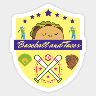 Baseball And Tacos - Love - Hobby Sticker